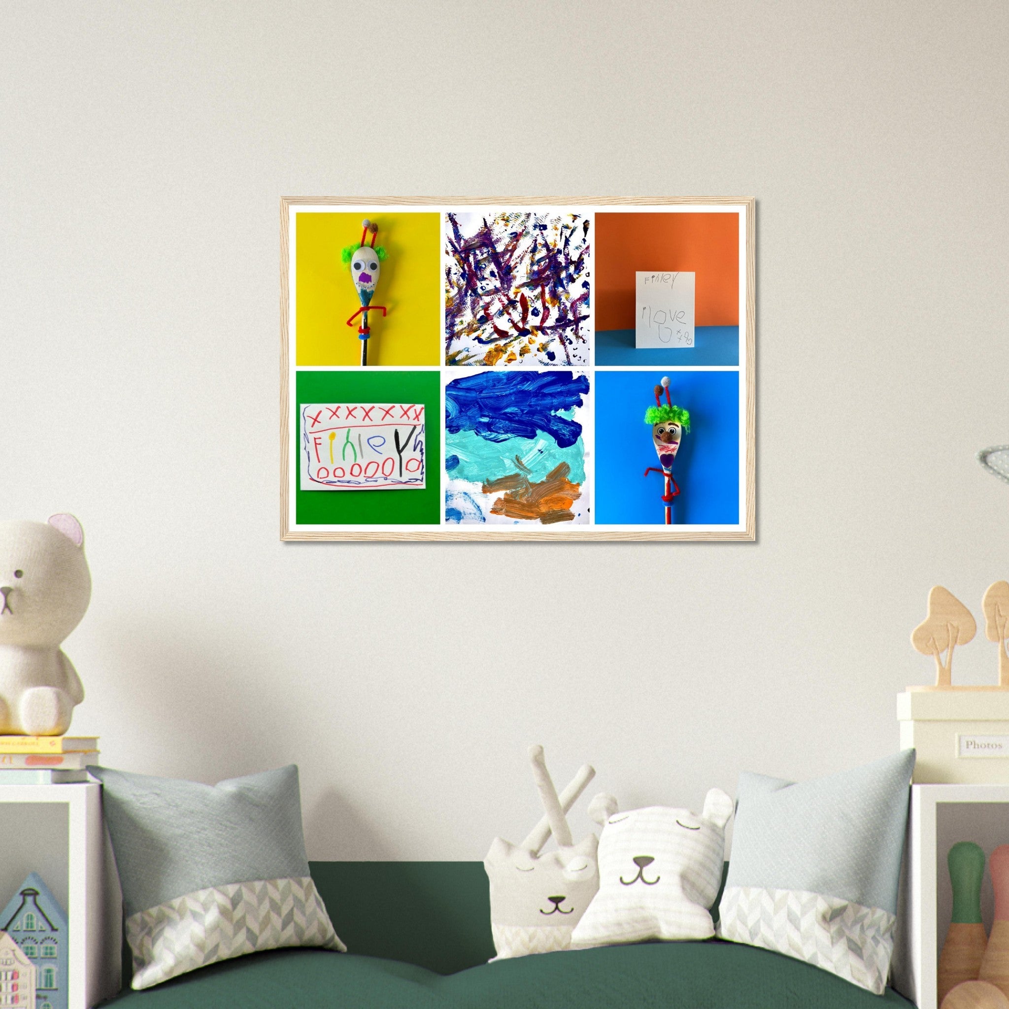 Framed kids hot sale wall art